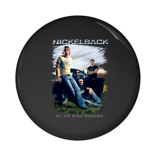 Discover Vintage Nickelback Pin Buttons, Nickelback 90s Rock Band Pin Buttons
