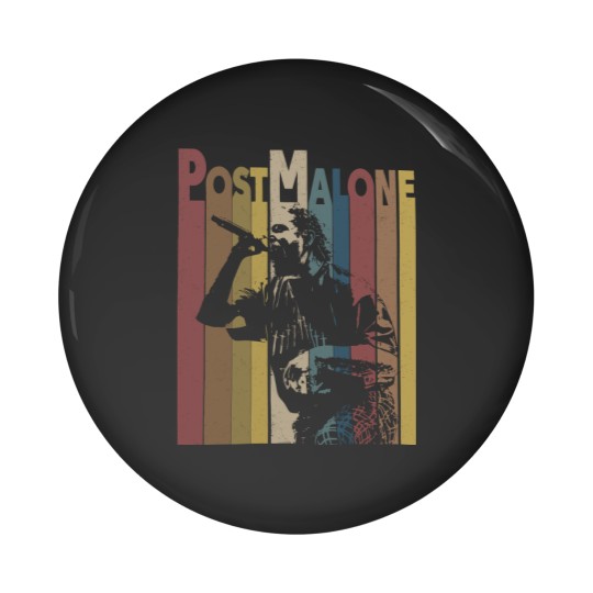 Discover Post Malone Rap Twelve Carat Tour Pin Buttons, Post Malone Pin Buttons, Post Malone Merch
