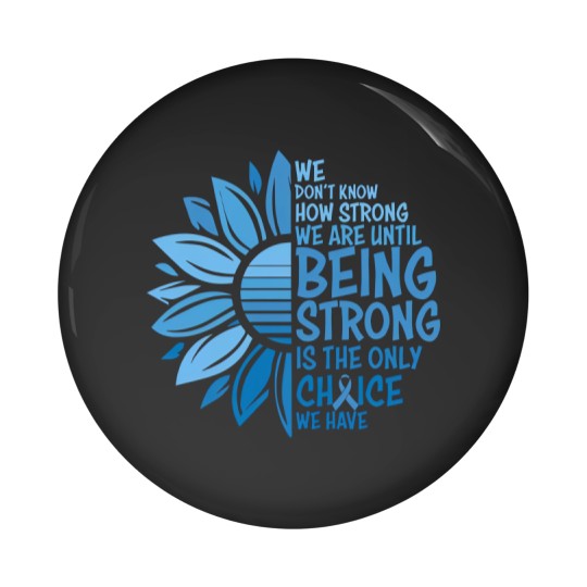 Discover Colon Cancer Awareness Pin Buttons, Cancer Ribbon Graphic Tees