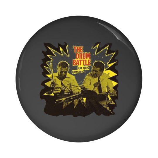 Discover Buddy Rich  Gene Krupa Drum Battle Pin Buttons