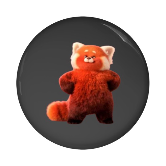 Discover Panda Red   Panda Red   Panda Red Pin Buttons