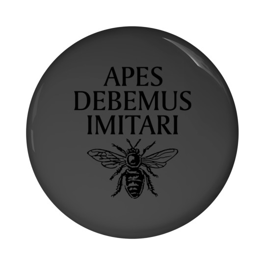 Discover .Apes Debemus Imitari Beekeeper Quote Pin Buttons