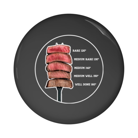Discover Meat Temperature Guide - Doneness Magnet Pin Buttons