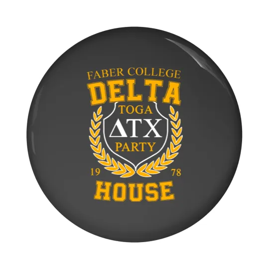 Discover Faber College Delta Tau Chi Toga Party - Animal House - Pin Buttons
