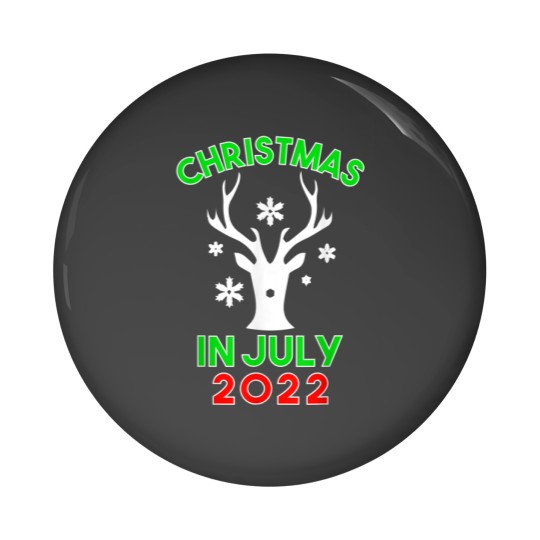 Discover Christmas In July 2022 Reindeer Snow Merry Santa Summer Pin Buttons