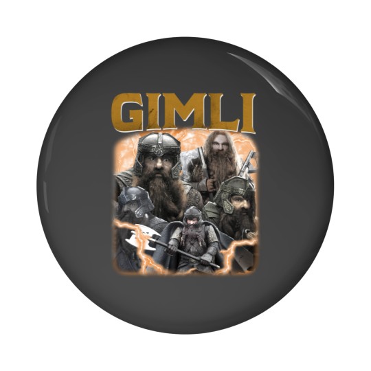 Discover LIMITED GIMLI Pin Buttons Crewneck Vintage 90s Grapic Pin Buttons Unisex GIMLI Pin Buttons