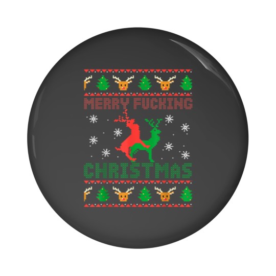 Discover Funny Ugly Christmas Sweater Men Women Adult Fun Xmas Pin Buttons