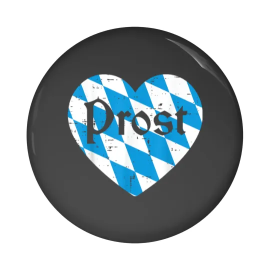 Discover Prost Bavarian Heart Cute Oktoberfest Men Women Pin Buttons