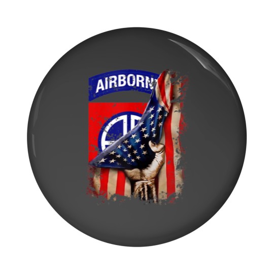 Discover 82nd Airborne Division US Flag Tear All The Way Paratrooper Pin Buttons