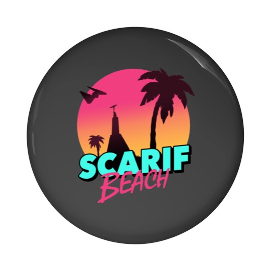 Discover Scarif Beach Sticker Pin Buttons