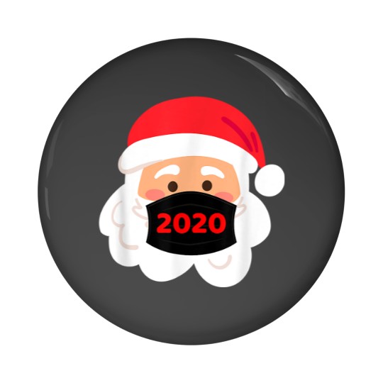Discover Santa Wearing Mask Quarantine Christmas 2020 Pin Buttons