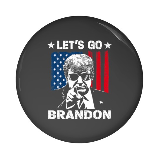 Discover Funny Trump Lets Go Brandon Lets Go Brandon US Fla Pin Buttons