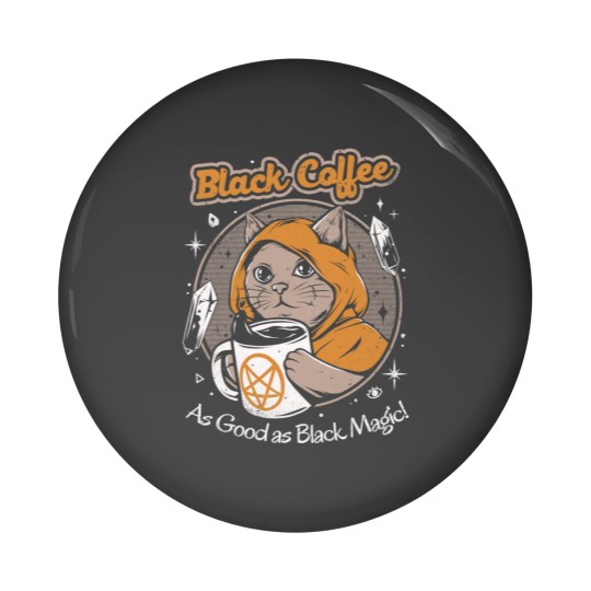 Discover Black Coffee Pin Buttons