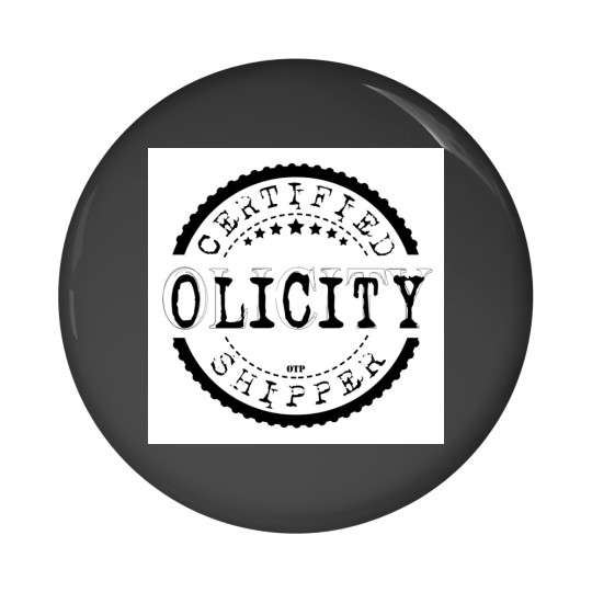 Discover Certified Olicity Shipper Black Stamp Pin Buttons