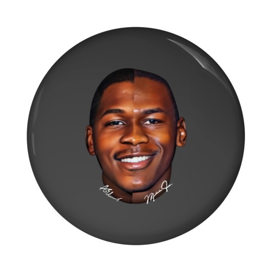 Discover Anthony Edwards Michael Jordan Timberwolves Graphic Pin Buttons