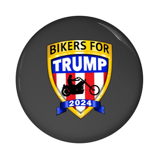 Discover Bikers for Trump 2024 American Pin Buttons