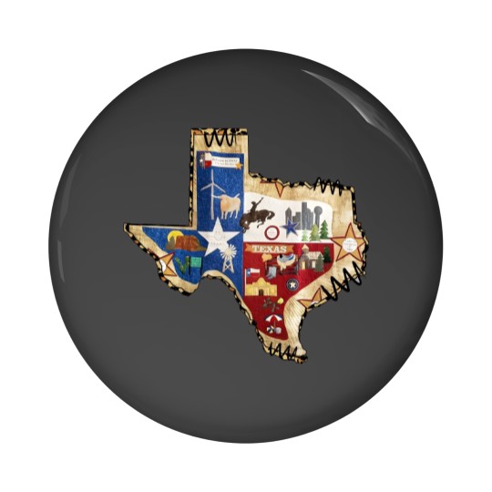 Discover Texas Map Pin Buttons