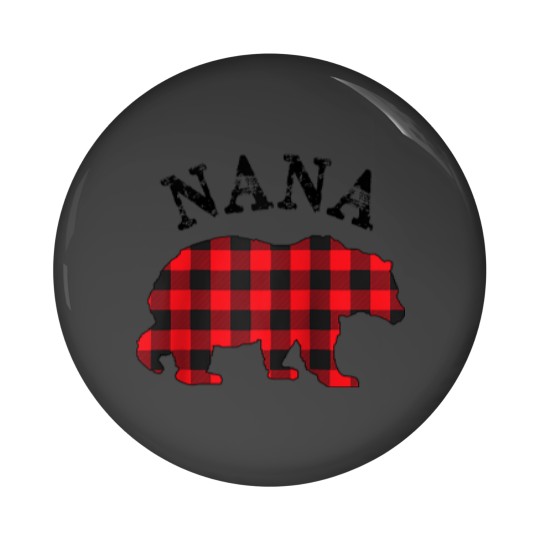 Discover Buffalo Red Plaid Nana Bear Matching Couple Christmas Pajama Pin Buttons