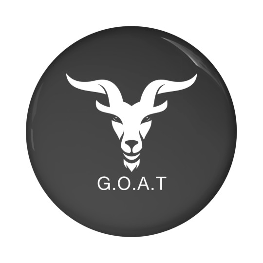 Discover G.O.A.T Pin Button for Greatest of All Time Fans