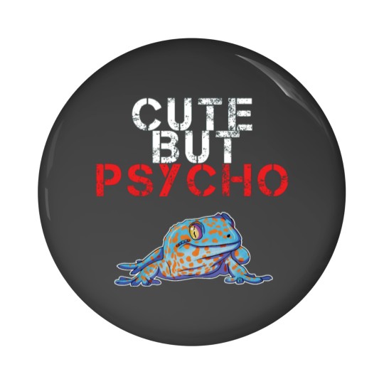 Discover Cute But Psycho Tokay Gecko Active Pin Buttons