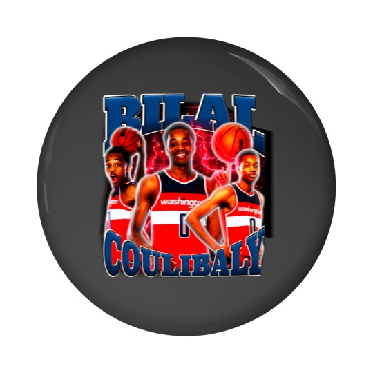 Discover Bilal Coulibaly Vintage  Retro 90's Pin Buttons Basketball Player Bilal Coulibaly Vintage Pin Buttons Pin Buttons Vintage Bootleg Basketball Pin Buttons Pin Buttons