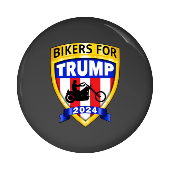 Discover Bikers for Trump 2024 American Pin Buttons
