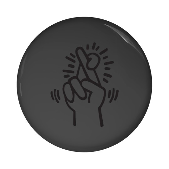 Discover Fingers Crossed Pin Buttons