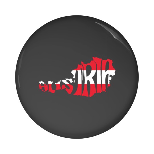 Discover Austria Silhouette Flag Classic Pin Buttons