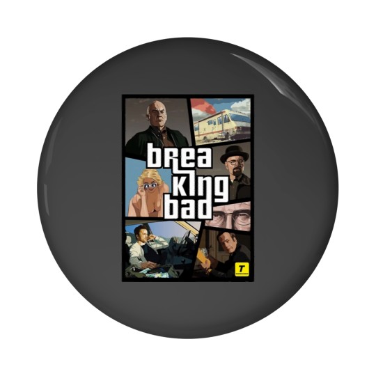 Discover Breaking Bad GTA edition Pin Buttons