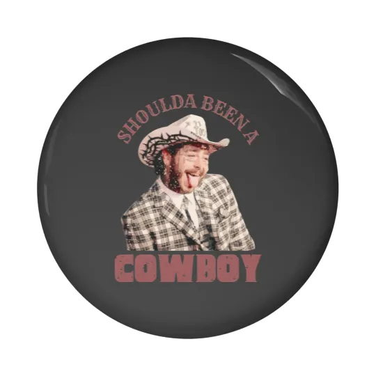 Discover Post Malone Shoulda Been a Cowboy Pin Buttons - Merch Gift