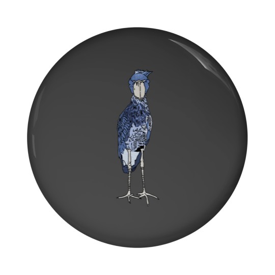 Discover Shoebill Stork Bird Pin Buttons