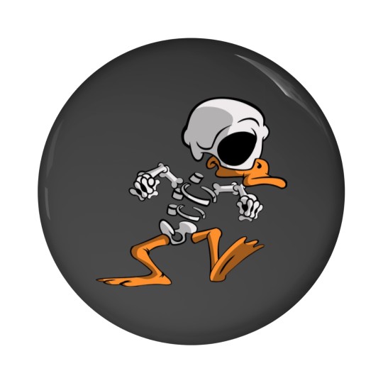Discover Skeletons Duck Pin Buttons