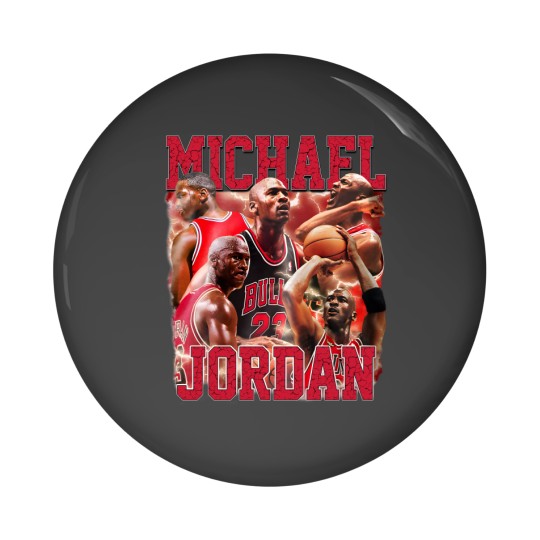 Discover Vintage 90s Graphic Style Michael Jordan Pin Buttons, Michael Jordan Pin Buttons