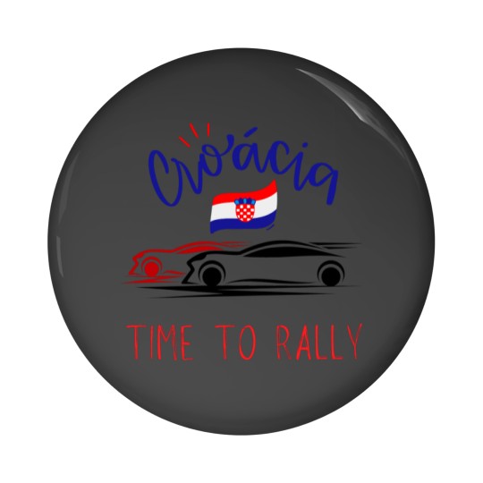 Discover Croatia Time to Rally car rallyingcar rallying t Active Pin Buttons