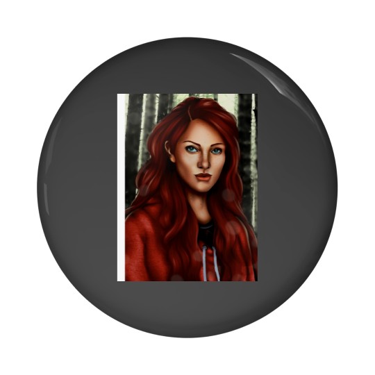 Discover Scarlet Benoit Baseball ¾ Sleeve Pin Buttons