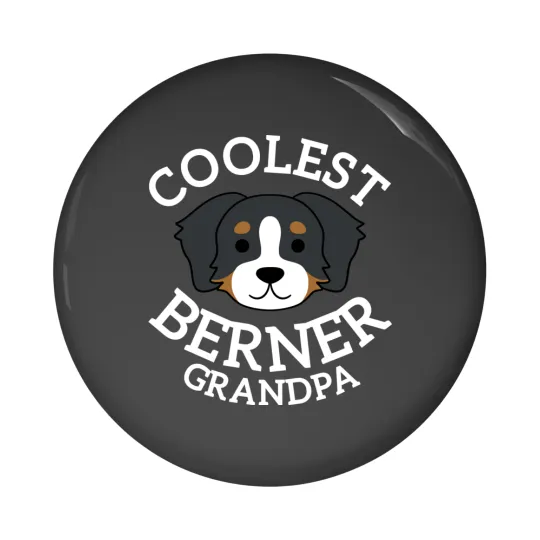 Discover Coolest Bernese Mountain Dog Grandpa 1 Pin Buttons