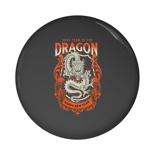 Discover Year of the Dragon Shirt done in KITTLE Pin Buttons