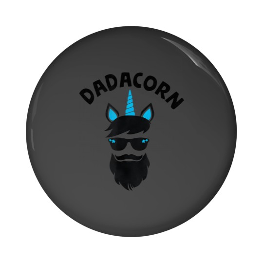 Discover dadacorn unicorn dad beard gift for daddy unicorn Pin Buttons