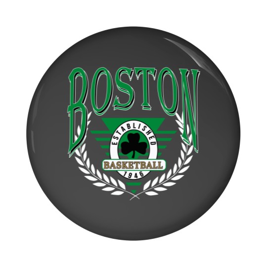 Discover Vintage Boston Basketball Pin Buttons, Boston Basketball Pin Buttons