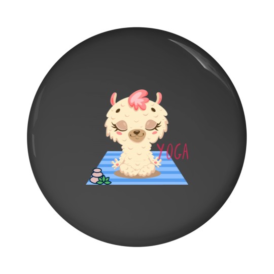 Discover Baby Llama Easy Yoga Bliss Design for wild animal lovers and yoga lovers you know. Active Pin Buttons