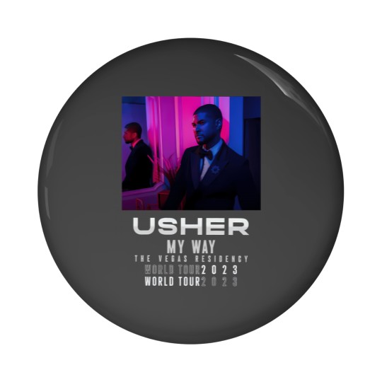 Discover Usher My Way Tour Pin Buttons