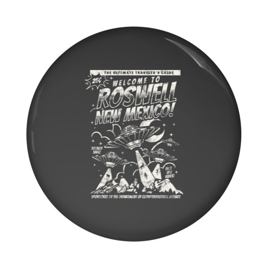 Discover Welcome to Roswell Sticker Pin Buttons