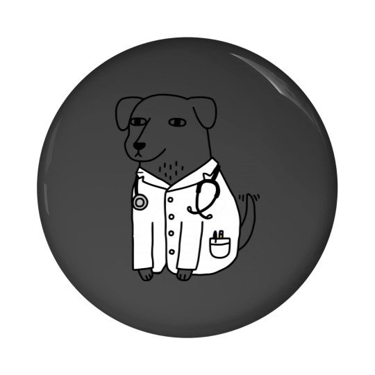 Discover Funny Dogtor Pin Buttons