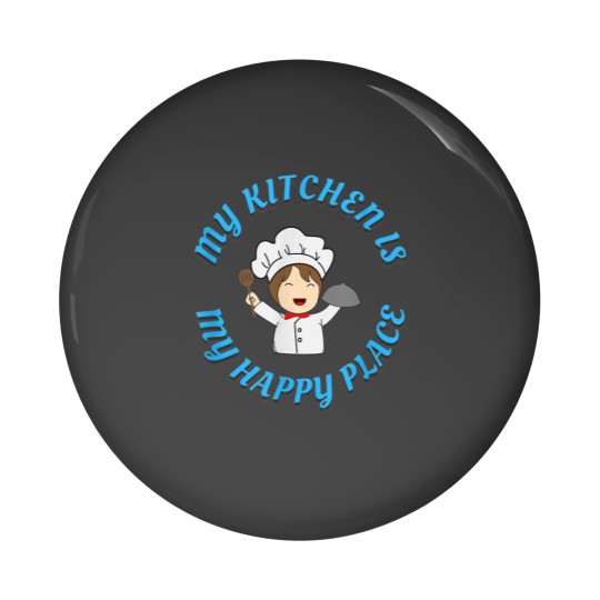 Discover The Kitchen is My Happy Place Pin Buttons
