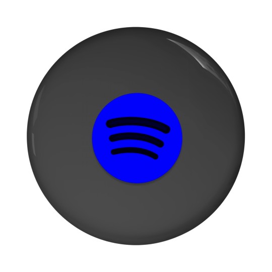 Discover spotify music blue Pin Buttons