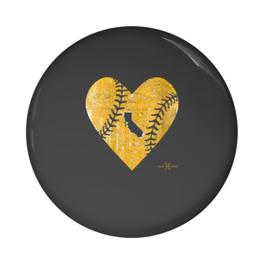 Discover Vintage Oakland Baseball Heart Pin Buttons