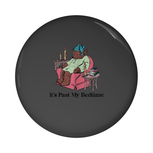 Discover Its Past My Bedtime Funny Bear Sleeping Pin Buttons