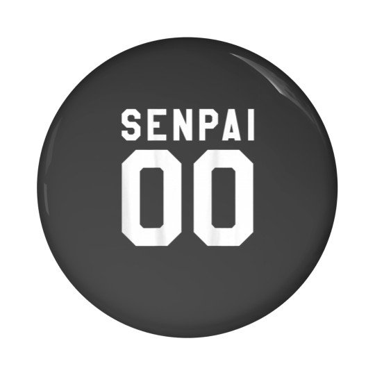 Discover Senpai Jersey Manga Anime Japan Pin Buttons