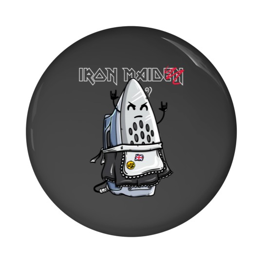 Discover Iron Maid Pin Buttons