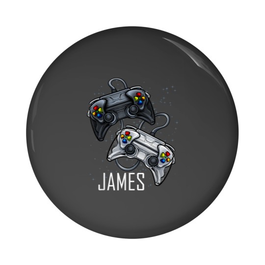 Discover James Video Game Online Gaming Gamer Player Boys Name 3911 Pin Buttons